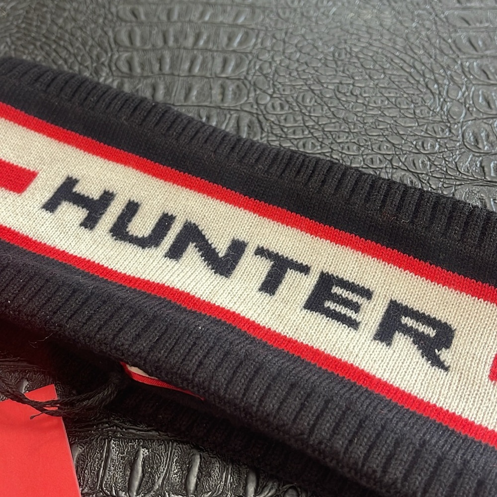 Hunter Head Band Super Comfortable Black Logo RED/BLACK/WHITE one size